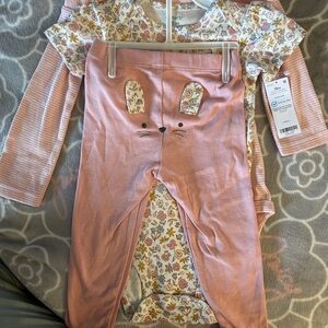 Carter's Easter Floral and Pink Baby 3 piece Set